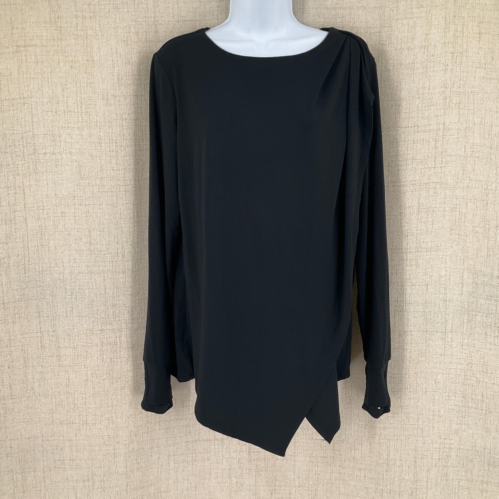 Betabrand Tempo Tunic Top Size L Balletcore Athleisure Lagenlook Asymmetric